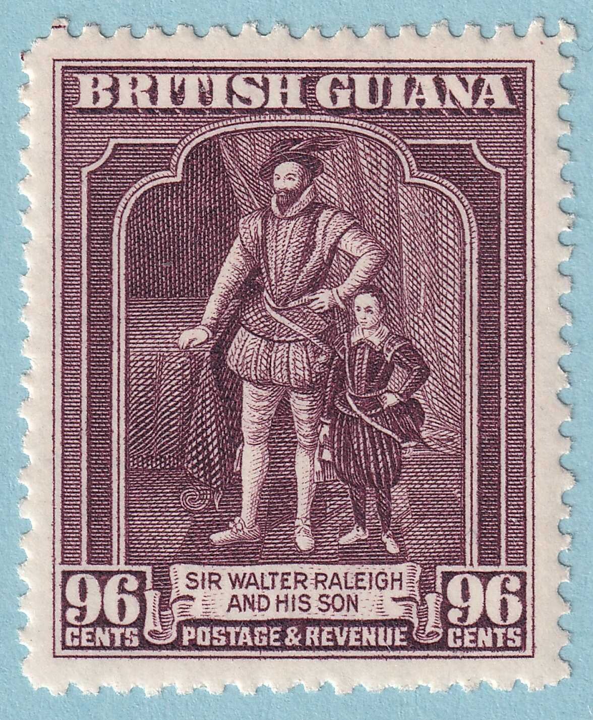 BRITISH GUIANA 238 MINT HINGED OG* NO FAULTS VERY FINE! MHK