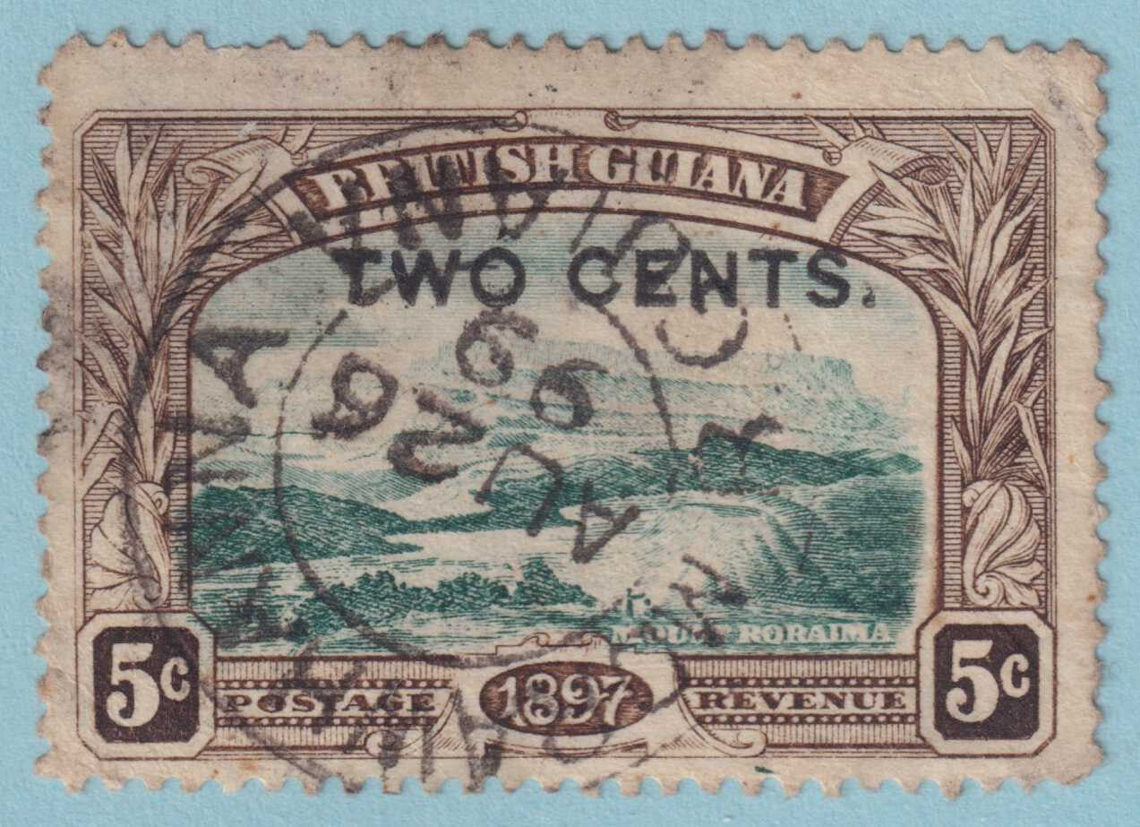 BRITISH GUIANA 154 USED - "MORAWHANNA" CANCEL - NO FAULTS VERY FINE! - GNL