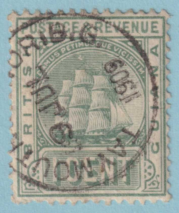 BRITISH GUIANA 160 USED - "TAYMOUTH MANOR" CANCEL - NO FAULTS VERY FINE! - KAD