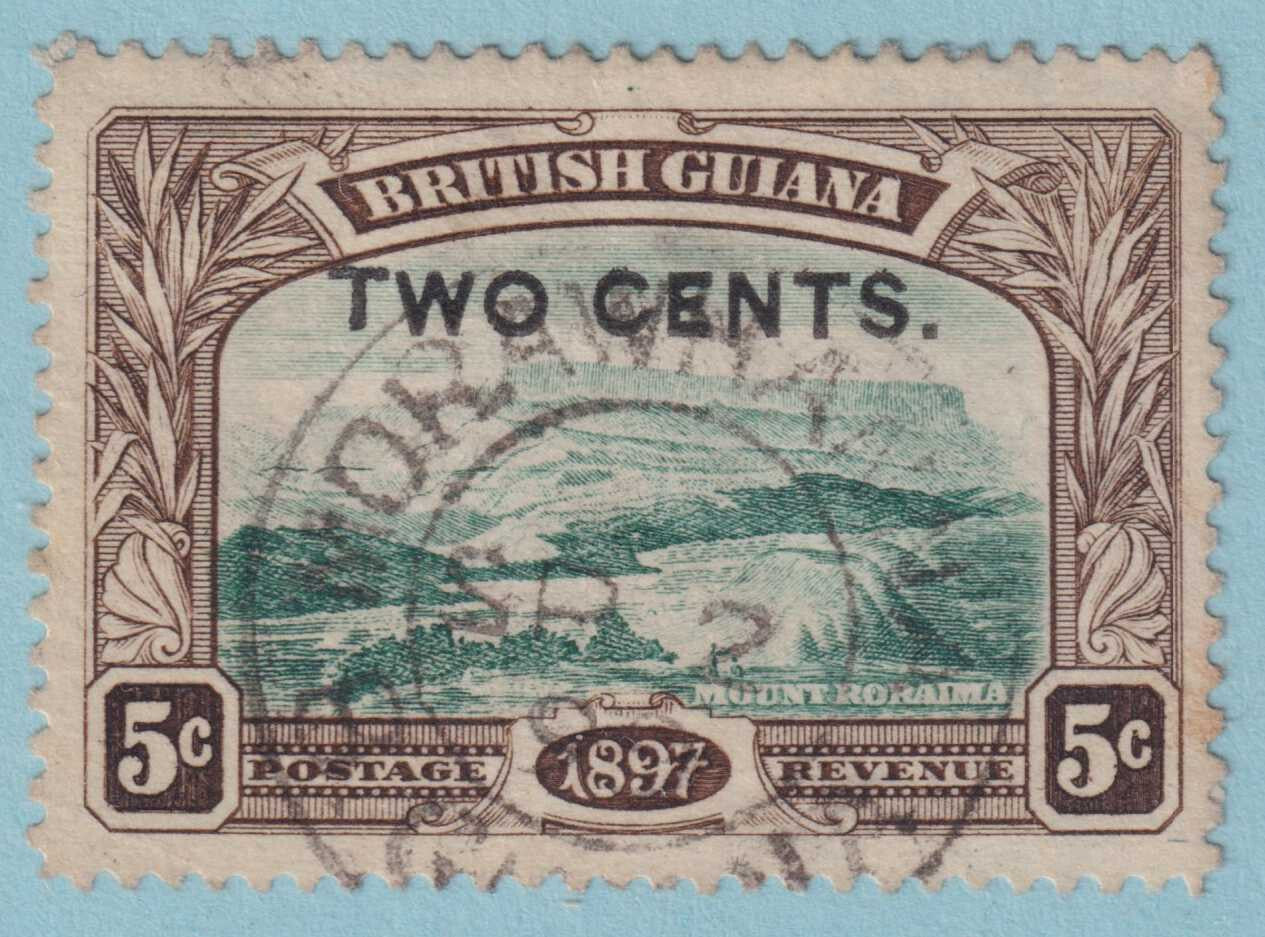 BRITISH GUIANA 157 USED - "MORAWHANNA" CANCEL - NO FAULTS VERY FINE! - VCJ