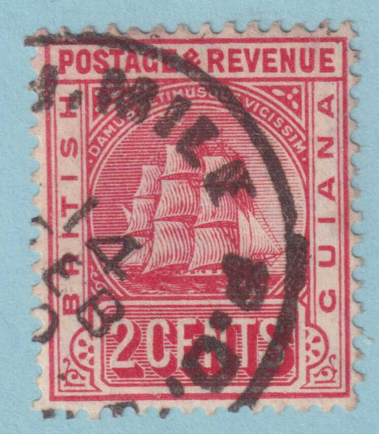 BRITISH GUIANA 172 USED - "XV MILE P.O." CANCEL - NO FAULTS VERY FINE! - QJN