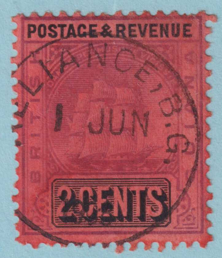 BRITISH GUIANA 161 USED - "RELIANCE" CANCEL - NO FAULTS VERY FINE! - PQK