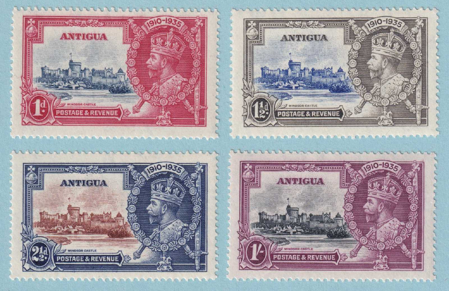 ANTIGUA 77 - 80 MINT HINGED OG * NO FAULTS VERY FINE! - R500