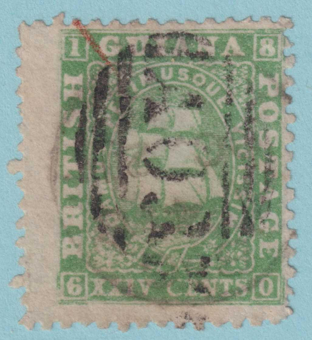 BRITISH GUIANA 28 USED - PERF 12.5 X 12.5 - NO FAULTS VERY FINE! - JEX