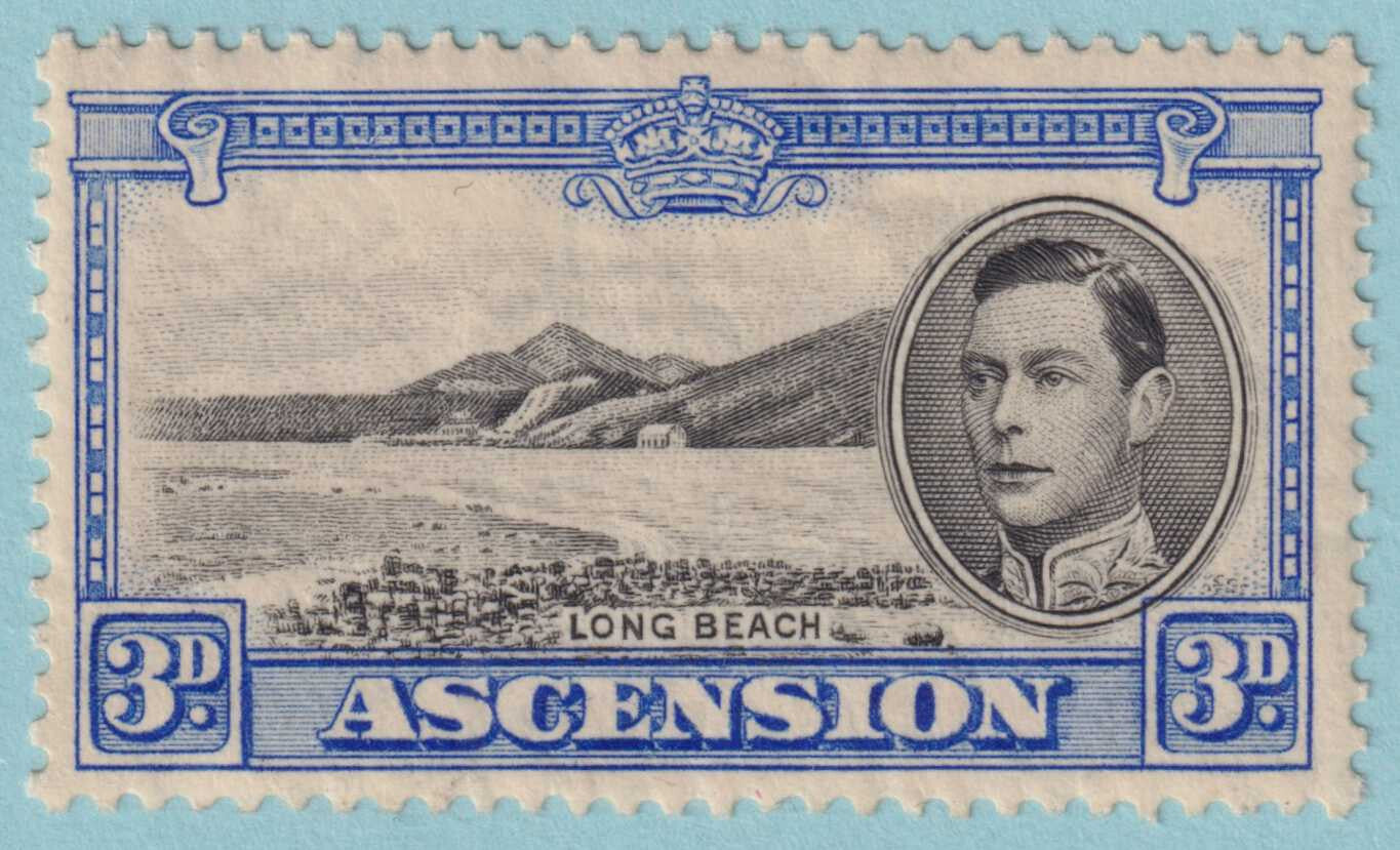 ASCENSION ISLAND 44 MINT HINGED OG * NO FAULTS VERY FINE! - QVH