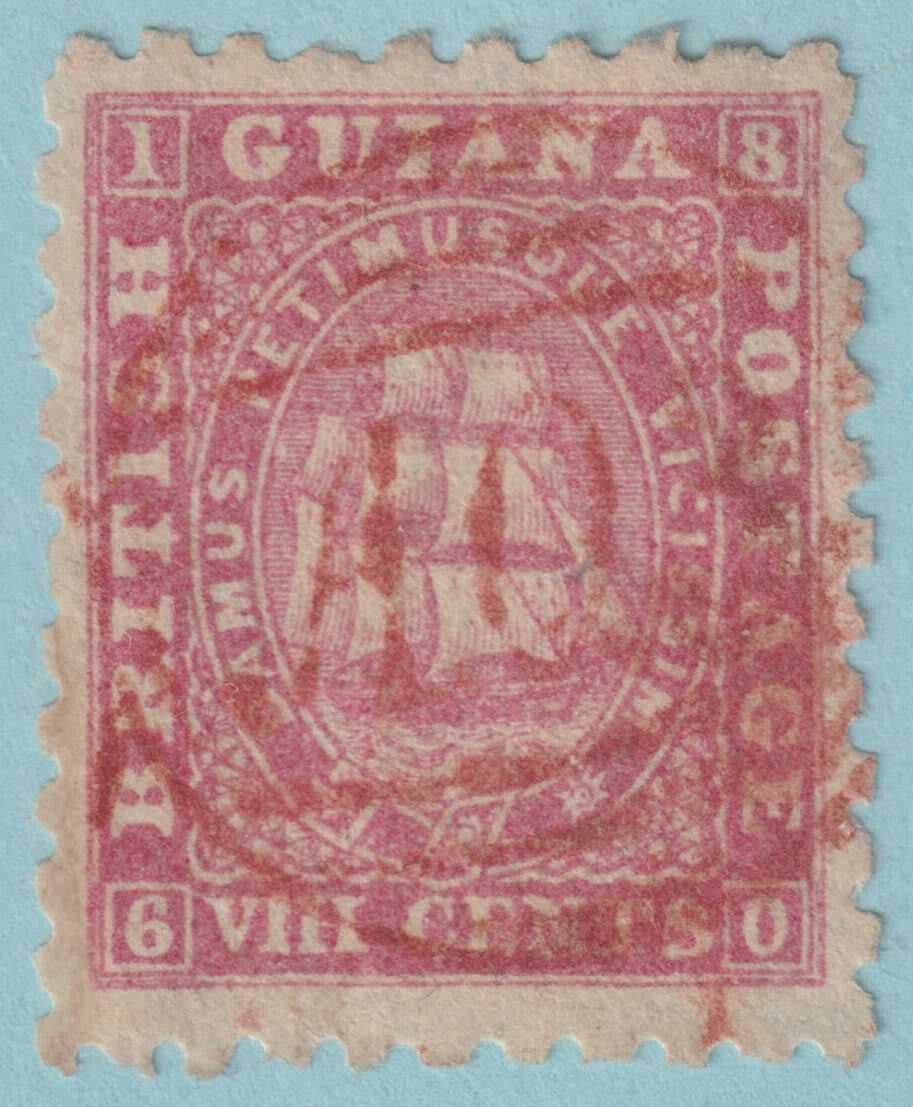 BRITISH GUIANA 53 USED - NICE CANCEL - NO FAULTS VERY FINE! - KBS