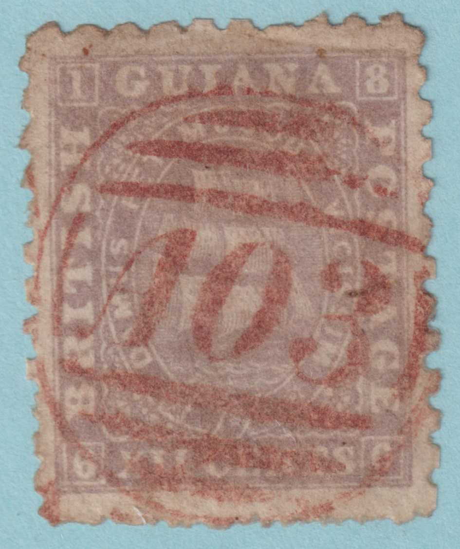 BRITISH GUIANA 54 USED - NICE CANCEL - NO FAULTS VERY FINE! - KBU