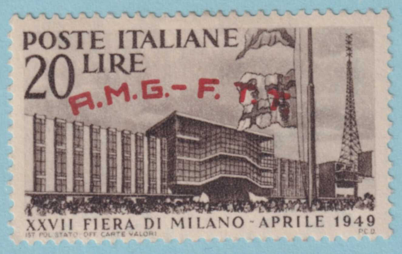 ALLIED MILITARY GOVERNMENT - TRIESTE 35 MINT HINGED OG * VERY FINE! - TEC