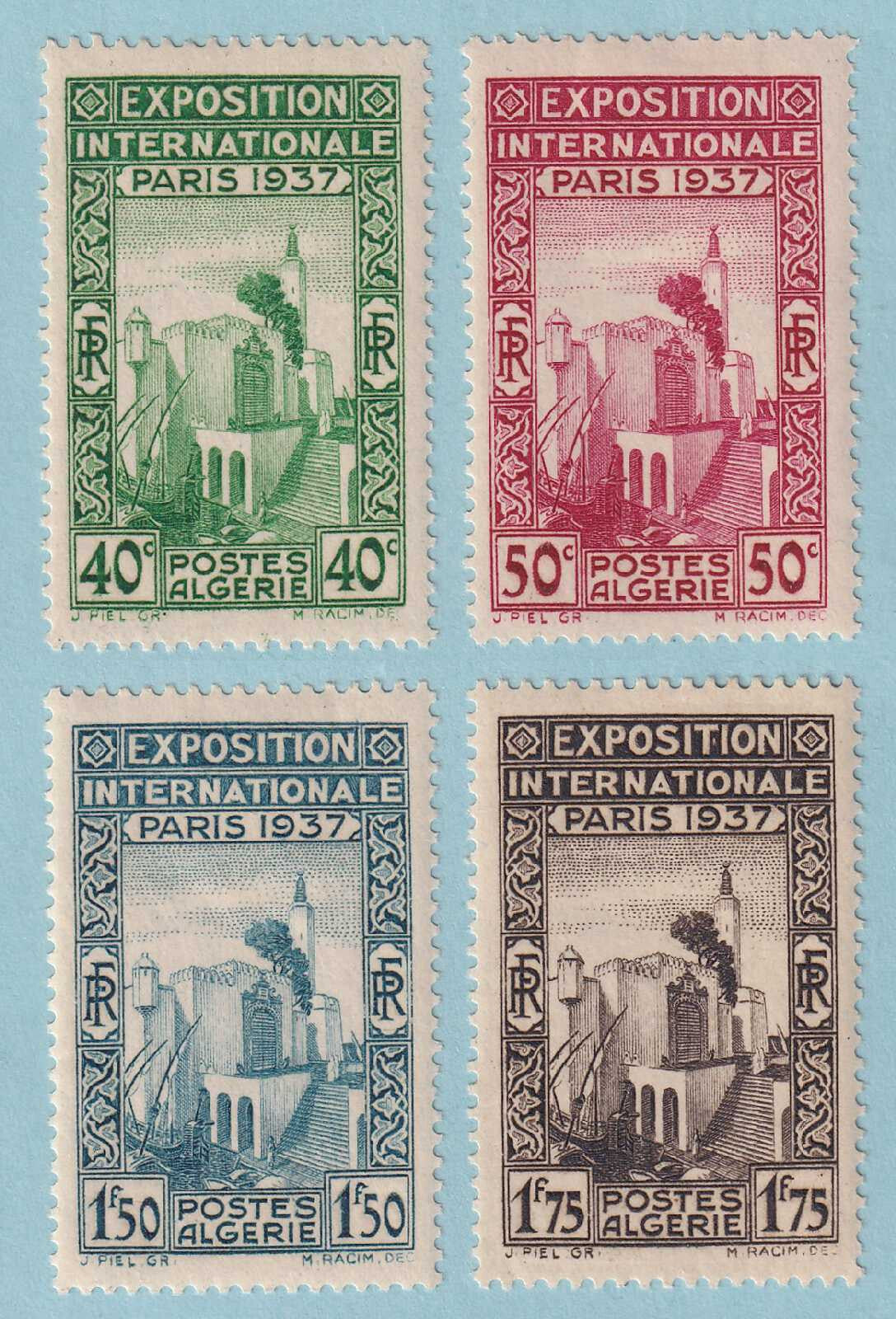 ALGERIA 109 - 112 MINT HINGED OG * NO FAULTS VERY FINE! - M848
