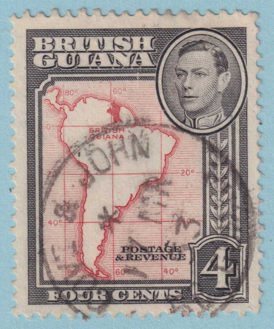 BRITISH GUIANA 232 USED - "COVE & JOHN" CANCEL - NO FAULTS VERY FINE! - PCN