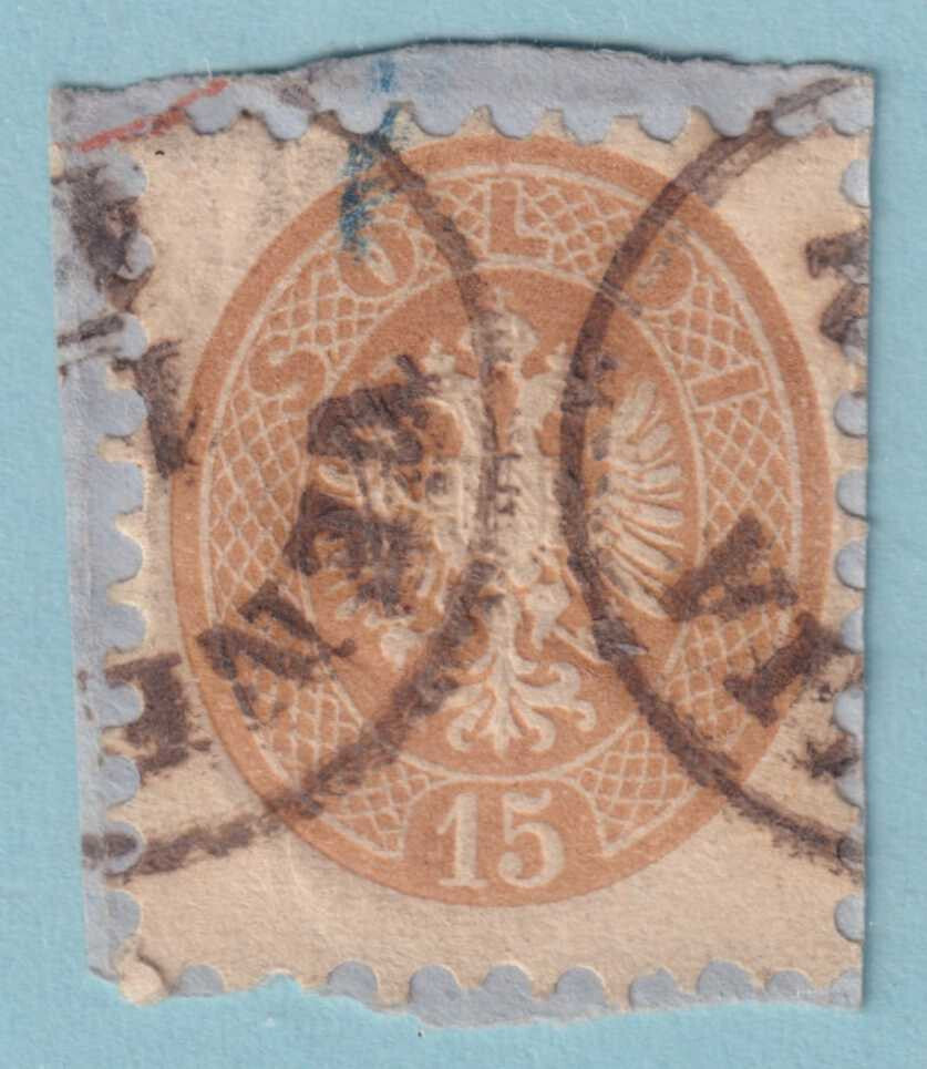 AUSTRIA - LOMBARDY-VENETIA 24 USED ON PIECE - NO FAULTS VERY FINE! - NYK