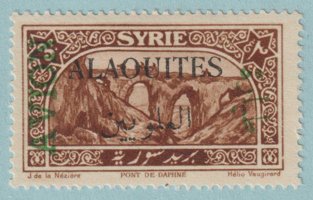 ALAOUITES C6 AIRMAIL MINT HINGED OG * NO FAULTS VERY FINE! - CTD