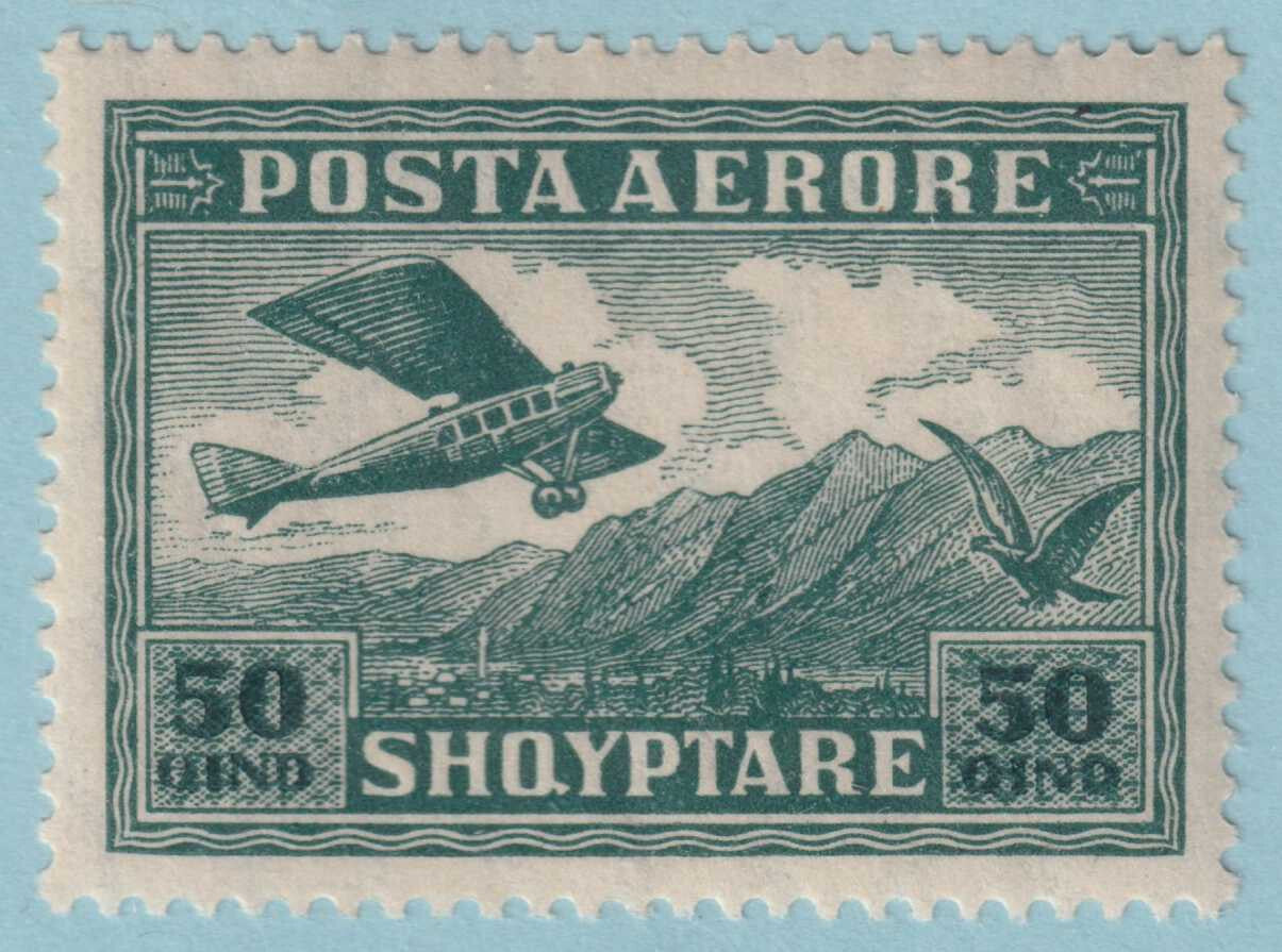 ALBANIA C4 AIRMAIL MINT NEVER HINGED OG ** NO FAULTS VERY FINE! - ZUZ