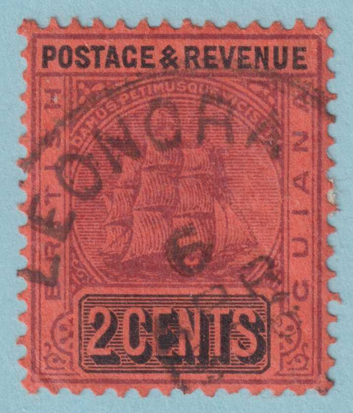 BRITISH GUIANA 161 USED - "LEONORA" CANCEL - NO FAULTS VERY FINE! - JAO