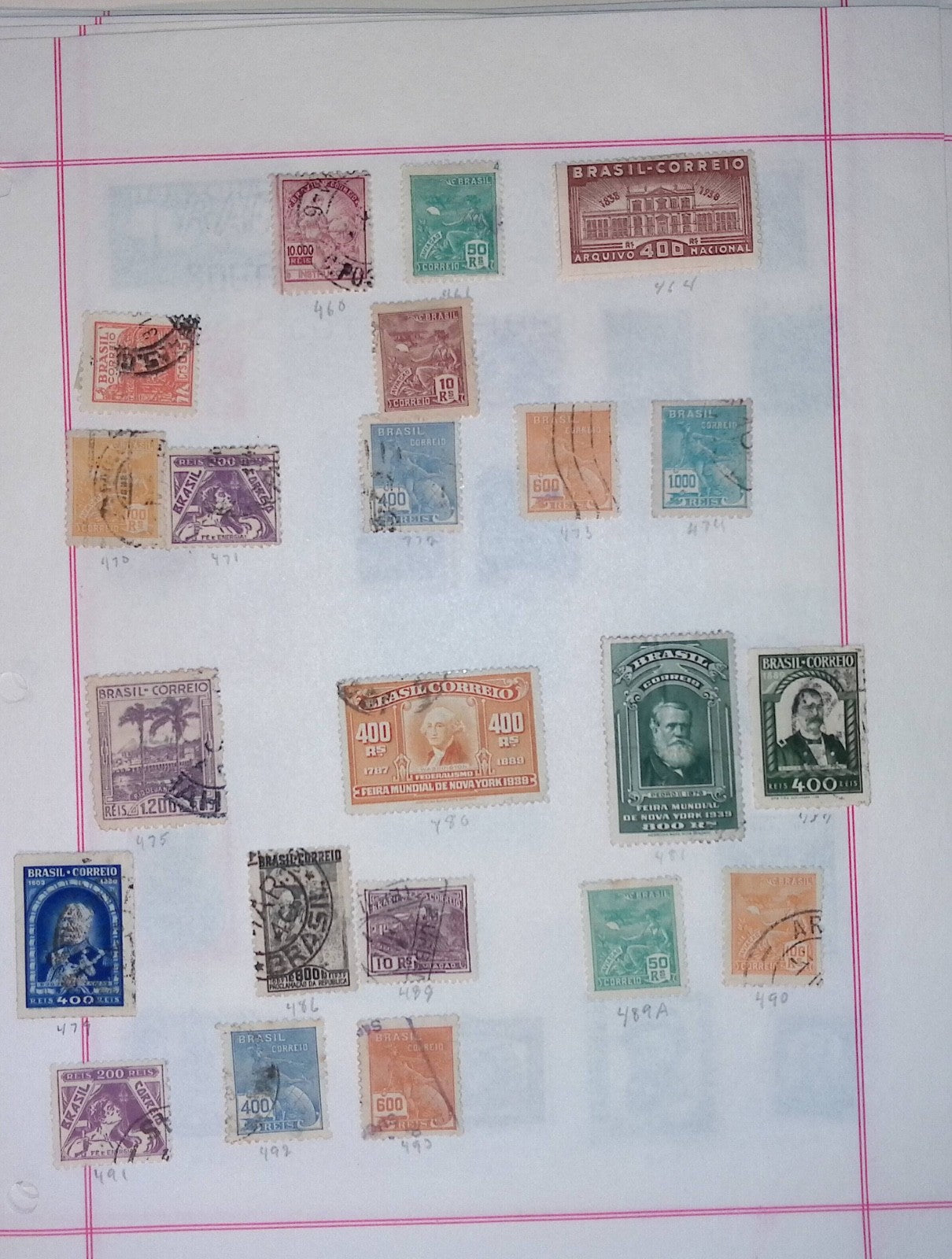 BRAZIL STRONG OLD COLLECTION ON ALBUM PAGES ON 81 PAGES! UNCHECKED! Q142
