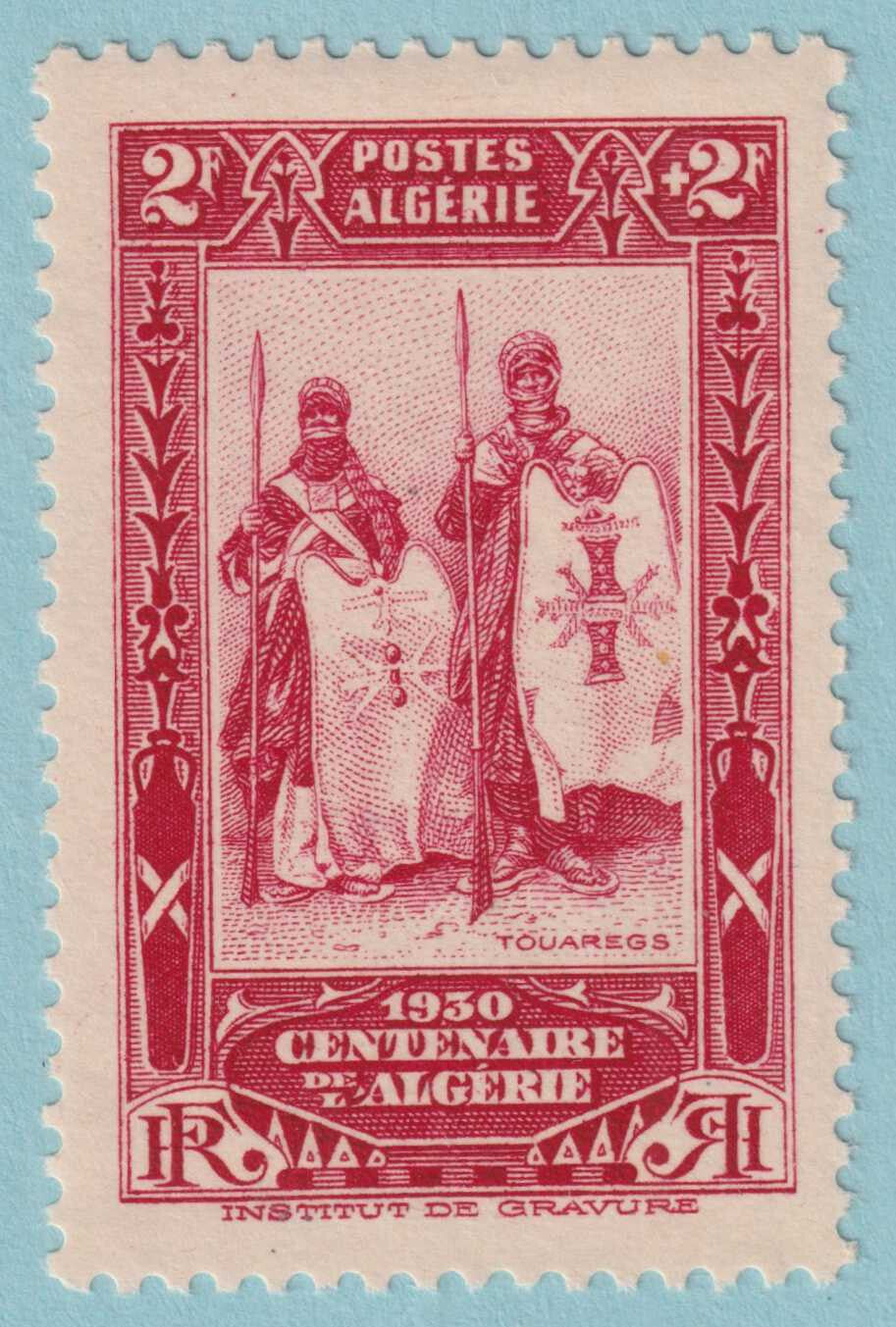 ALGERIA B24 SEMI-POSTAL MINT HINGED OG * NO FAULTS VERY FINE! - JDH