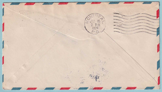 1929 FIRST FLIGHT COVER - DETROIT MICH TO TORONTO CANADA - CV395