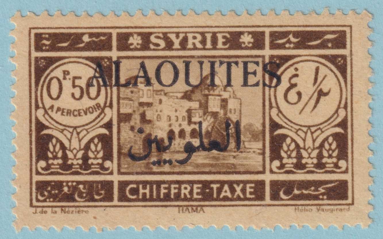 ALAOUITES J6 POSTAGE DUE MINT HINGED OG * NO FAULTS VERY FINE! - NEA