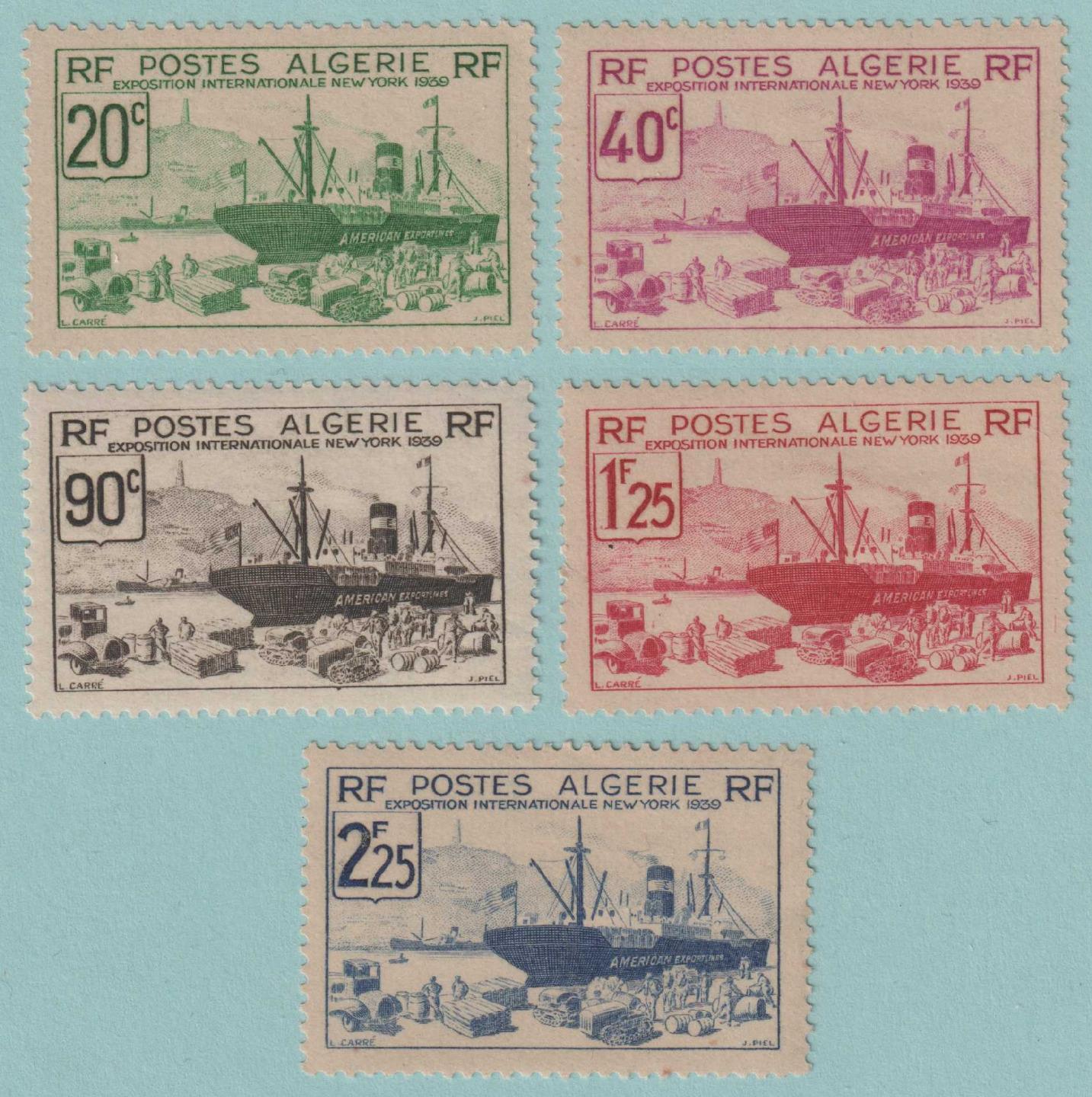 ALGERIA 126 - 130 MINT HINGED OG * NO FAULTS EXTRA FINE! - S604