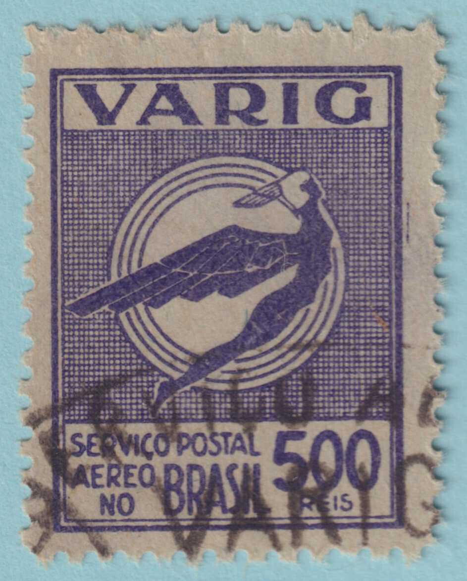BRAZIL - VARIG 3CL15 AIRMAIL USED - NO FAULTS VERY FINE! - HYY