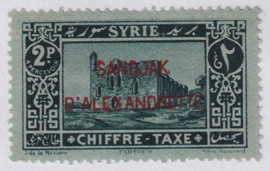ALEXANDRETTA J3 POSTAGE DUE  MINT HINGED OG * NO FAULTS VERY FINE! - OCH