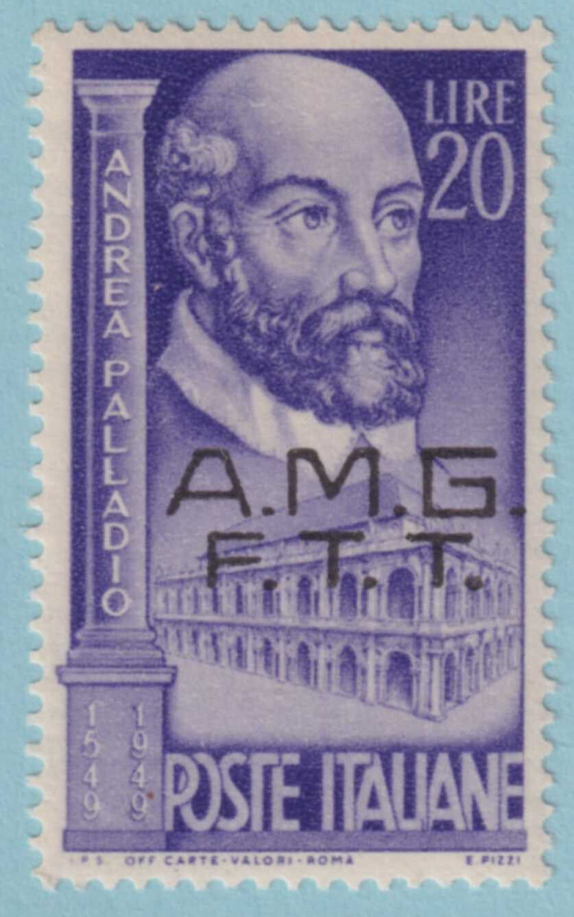 ALLIED MILITARY GOVERNMENT - TRIESTE 51  MINT HINGED OG * VERY FINE! - MWV