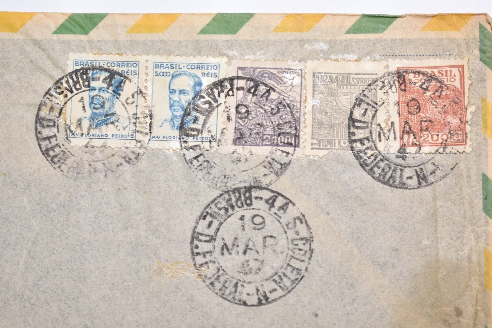 BRAZIL COMMERCIAL COVER 1947 AIRMAIL TO CHRYSLER CORPORATION