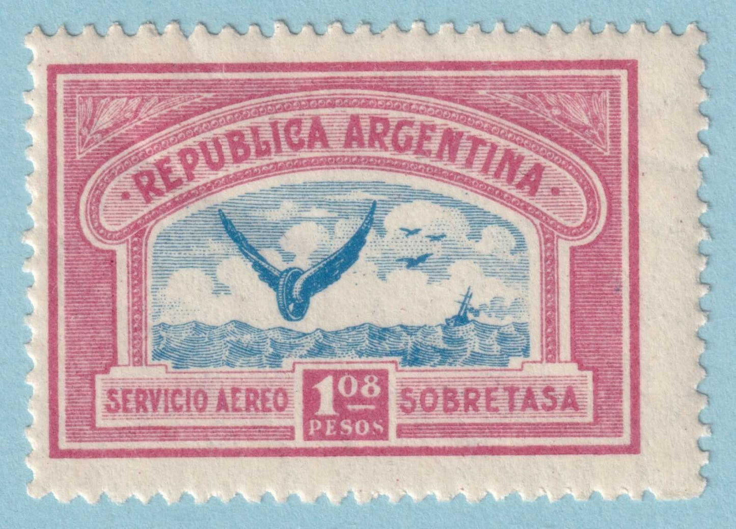 ARGENTINA C16 MINT HINGED OG*  NO FAULTS VERY FINE! SKI