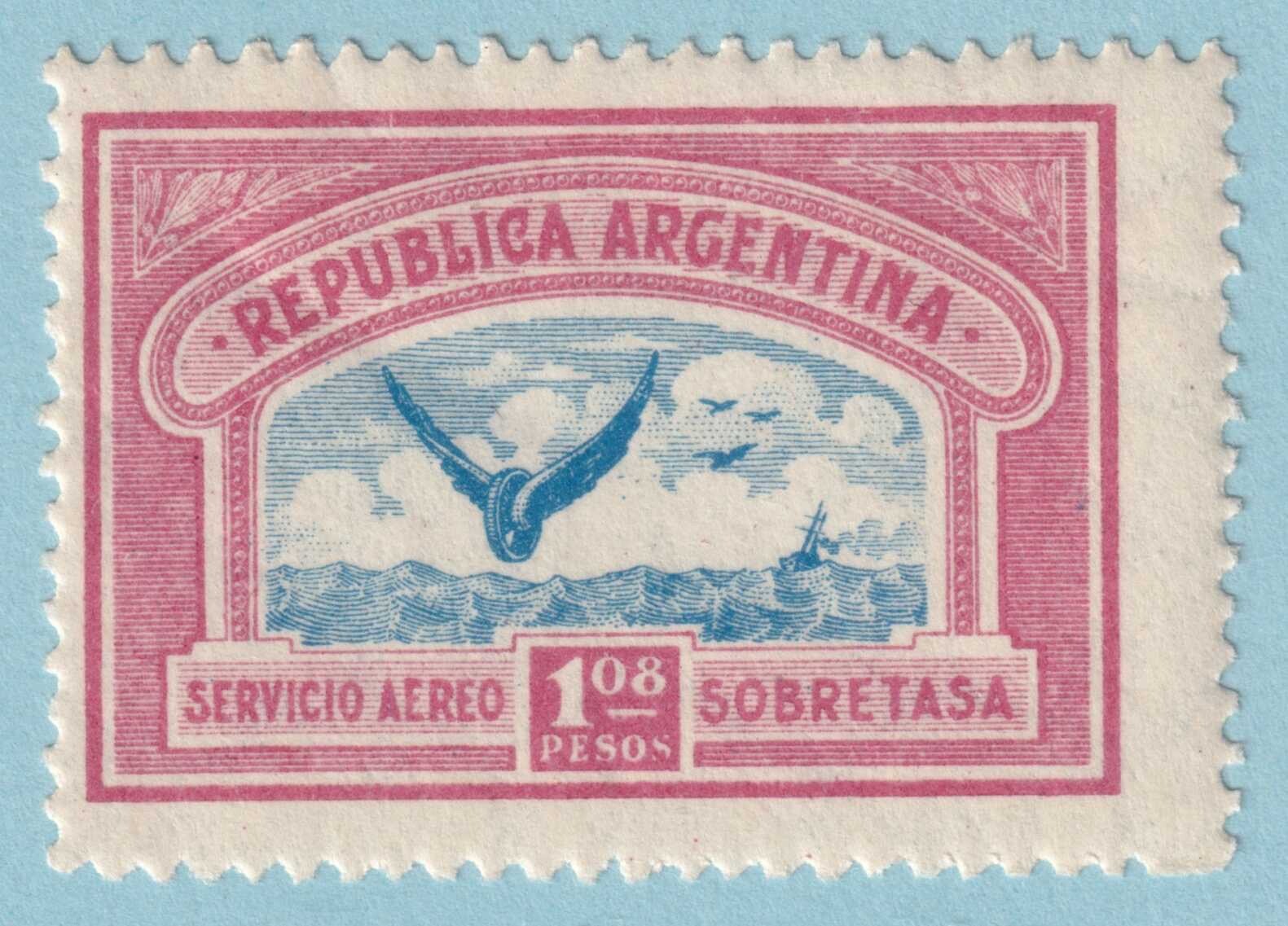 ARGENTINA C16 MINT HINGED OG*  NO FAULTS VERY FINE! SKI