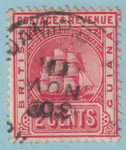 BRITISH GUIANA 172b  USED - "NEW AMSTERDAM P. B. " CANCEL - VERY FINE! - JRV