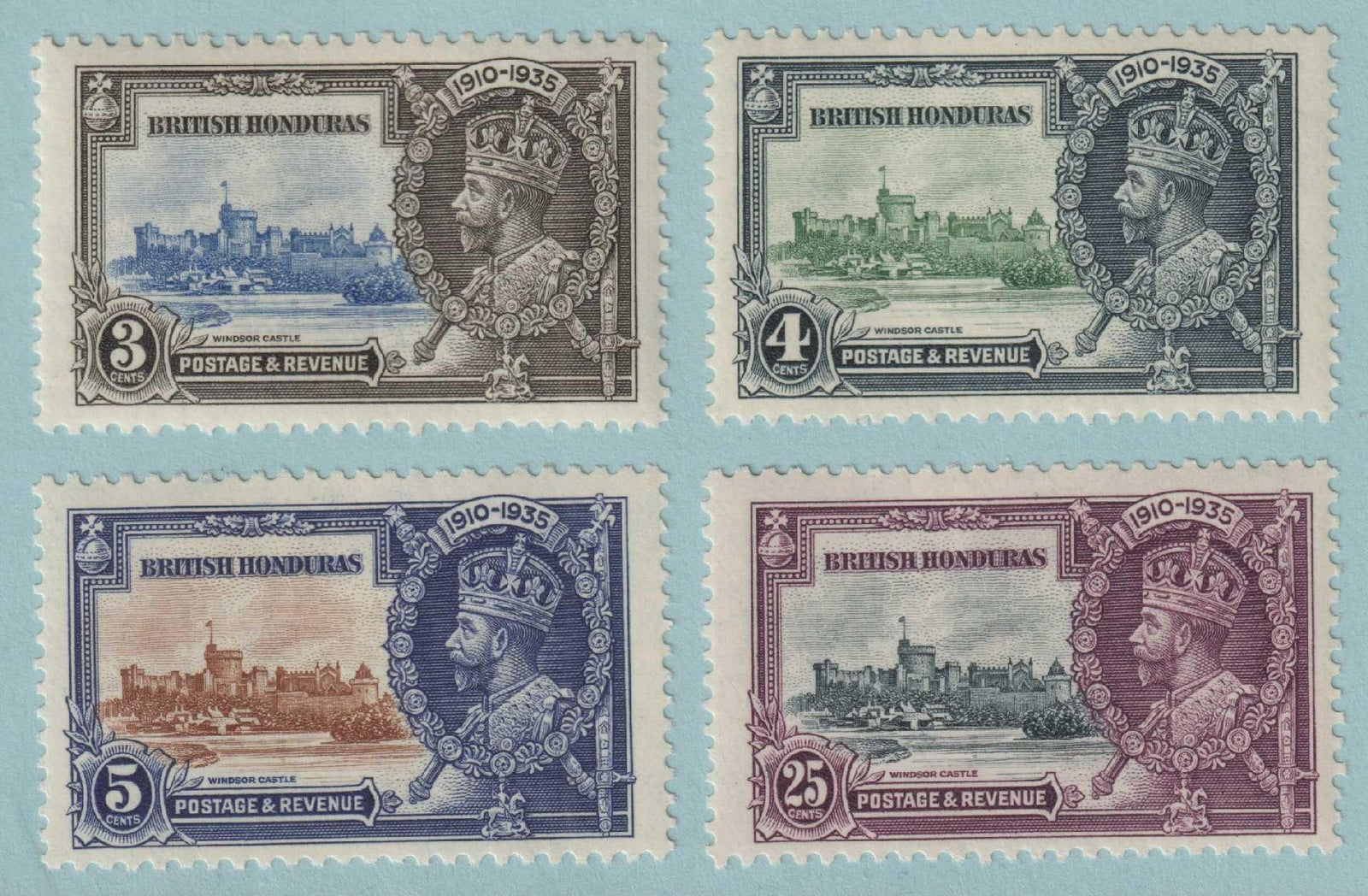 BRITISH HONDURAS 108 - 111  MINT HINGED OG * NO FAULTS VERY FINE - S306