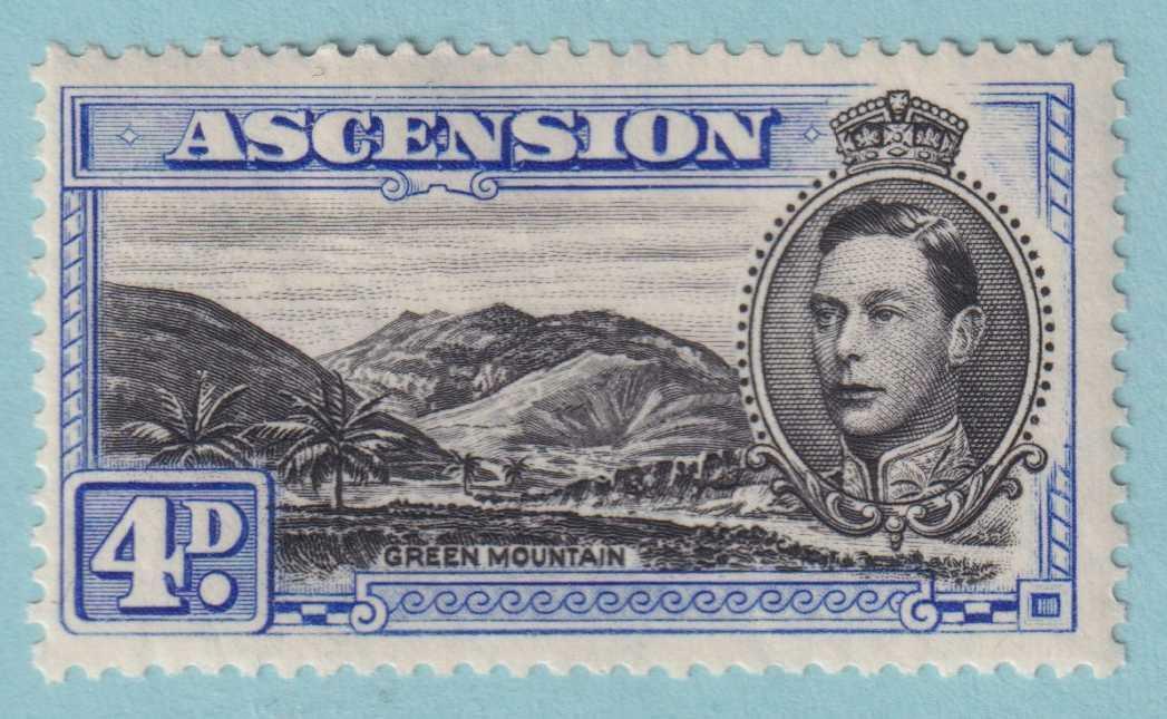 ASCENSION ISLAND 44Bd  MINT HINGED OG * PERF 13.5 - NO FAULTS VERY FINE! - TRB