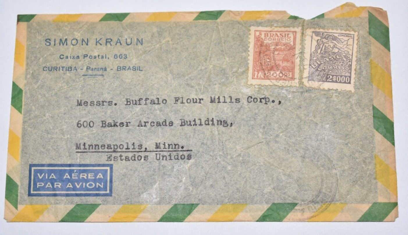 BRAZIL INTERESTING AIRMAIL COVER