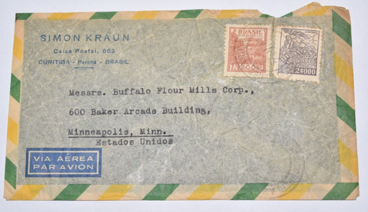 BRAZIL INTERESTING AIRMAIL COVER