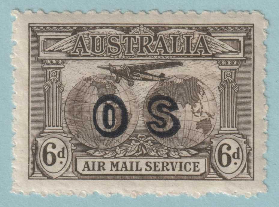 AUSTRALIA CO1 AIRMAIL OFFICIAL  MINT HINGED OG * NO FAULTS EXTRA FINE! - JMC
