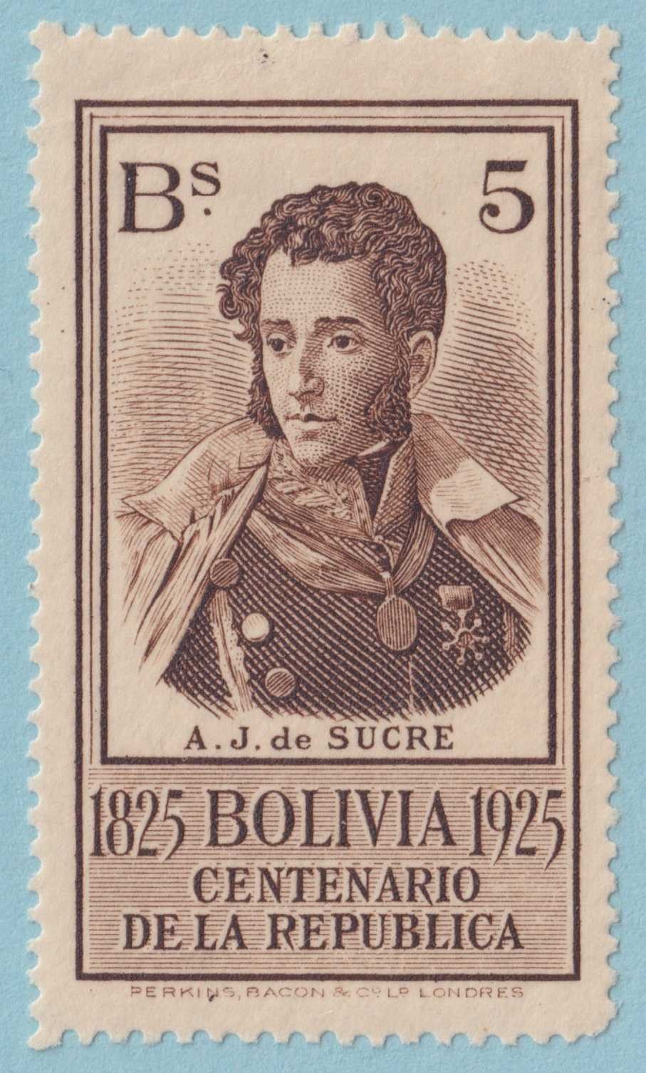 BOLIVIA 159  MINT HINGED OG * NO FAULTS VERY FINE! - YVA