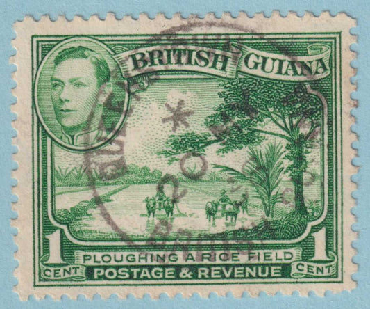 BRITISH GUIANA 230  USED - "QUEENSTOWN" CANCEL - NO FAULTS VERY FINE! - ISA