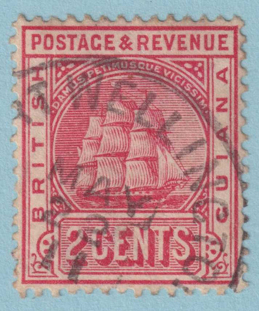 BRITISH GUIANA 172b USED - "FORT WELLINGTON"  CANCEL - NO FAULTS VERY FINE - LVM