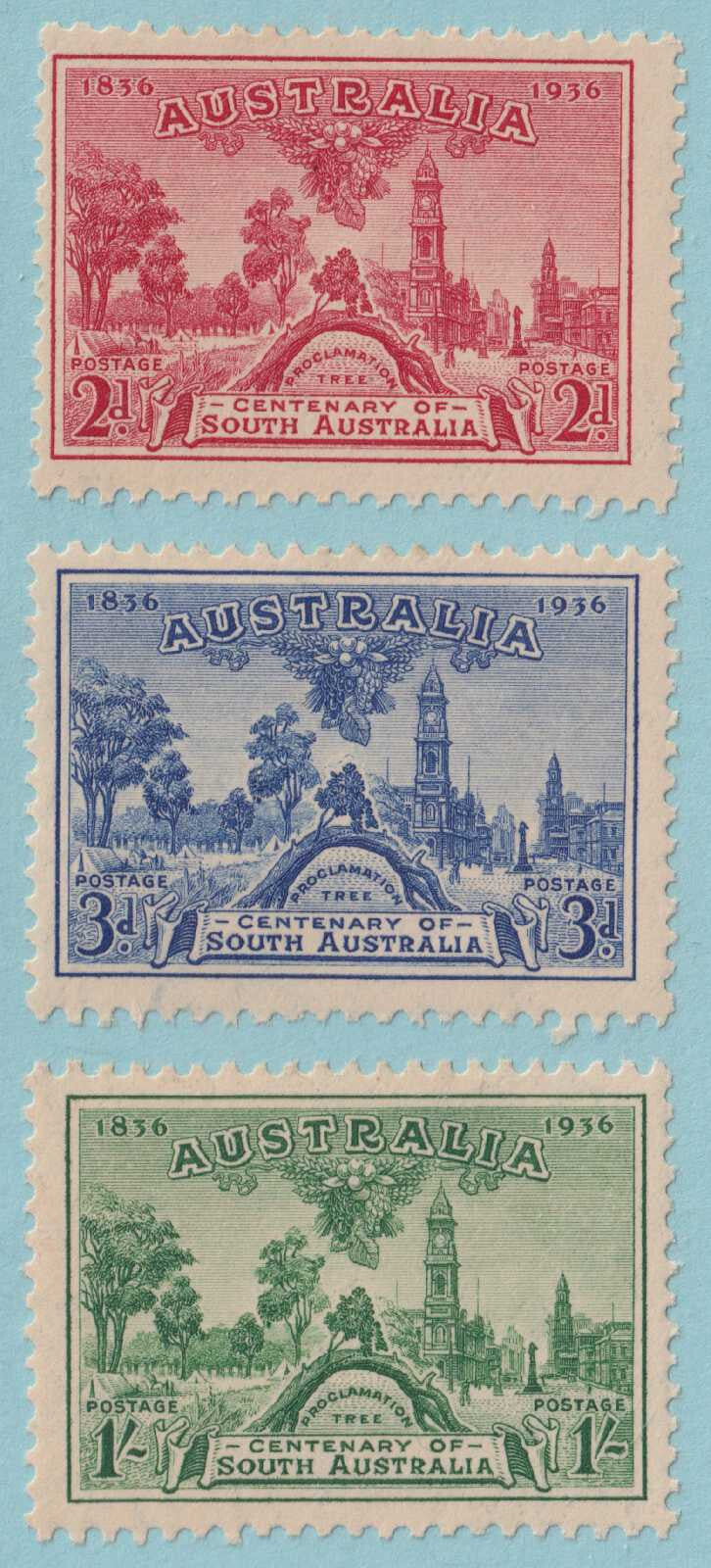 AUSTRALIA 159 - 161  MINT HINGED OG * SET - NO FAULTS VERY FINE! - P429