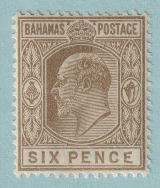 BAHAMAS 40 SG 66a  MINT HINGED OG * NO FAULTS - MALFORMED "E" VARIETY! - HPK