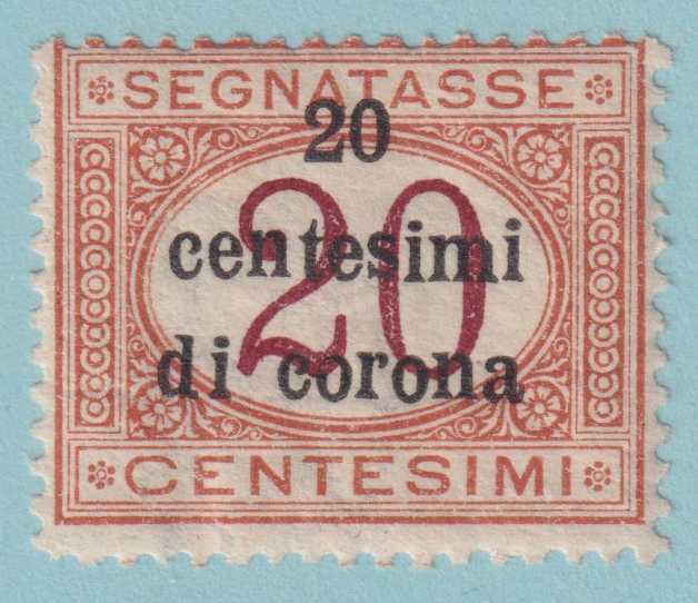AUSTRIA - ITALIAN OCCUPATION NJ10 POSTAGE DUE  MINT HINGED OG * VERY FINE! - OIM
