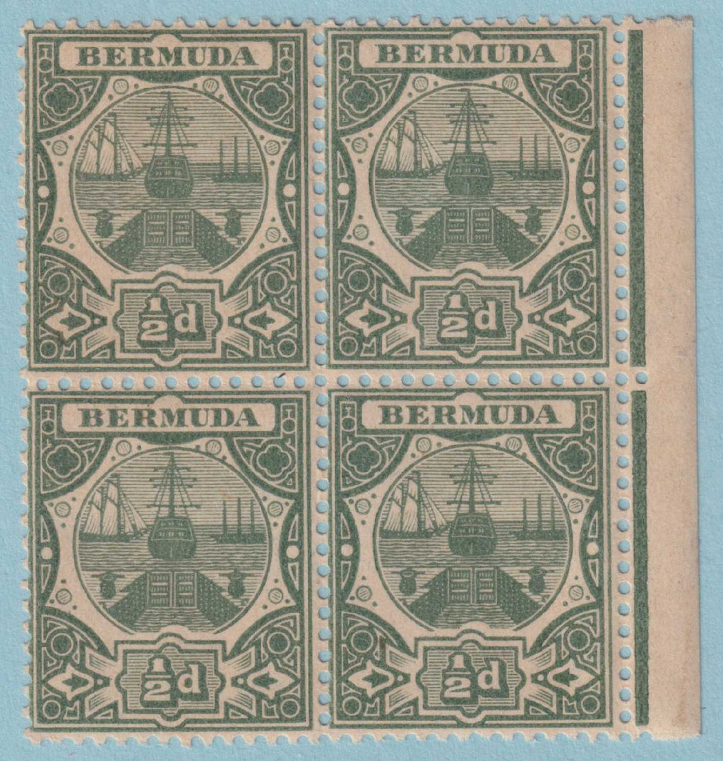 BERMUDA 33  MINT NEVER HINGED OG ** BLOCK OF FOUR - NO FAULTS VERY FINE! - M841