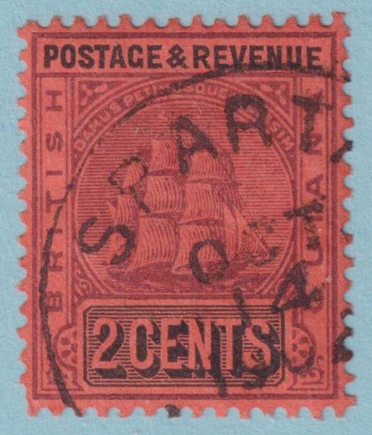 BRITISH GUIANA 134  USED - "SPARTA" CANCEL - NO FAULTS VERY FINE! - ZQV