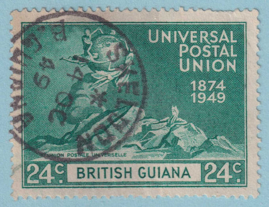 BRITISH GUIANA 249  USED - "SKELDON" CANCEL - NO FAULTS VERY FINE! - QFJ