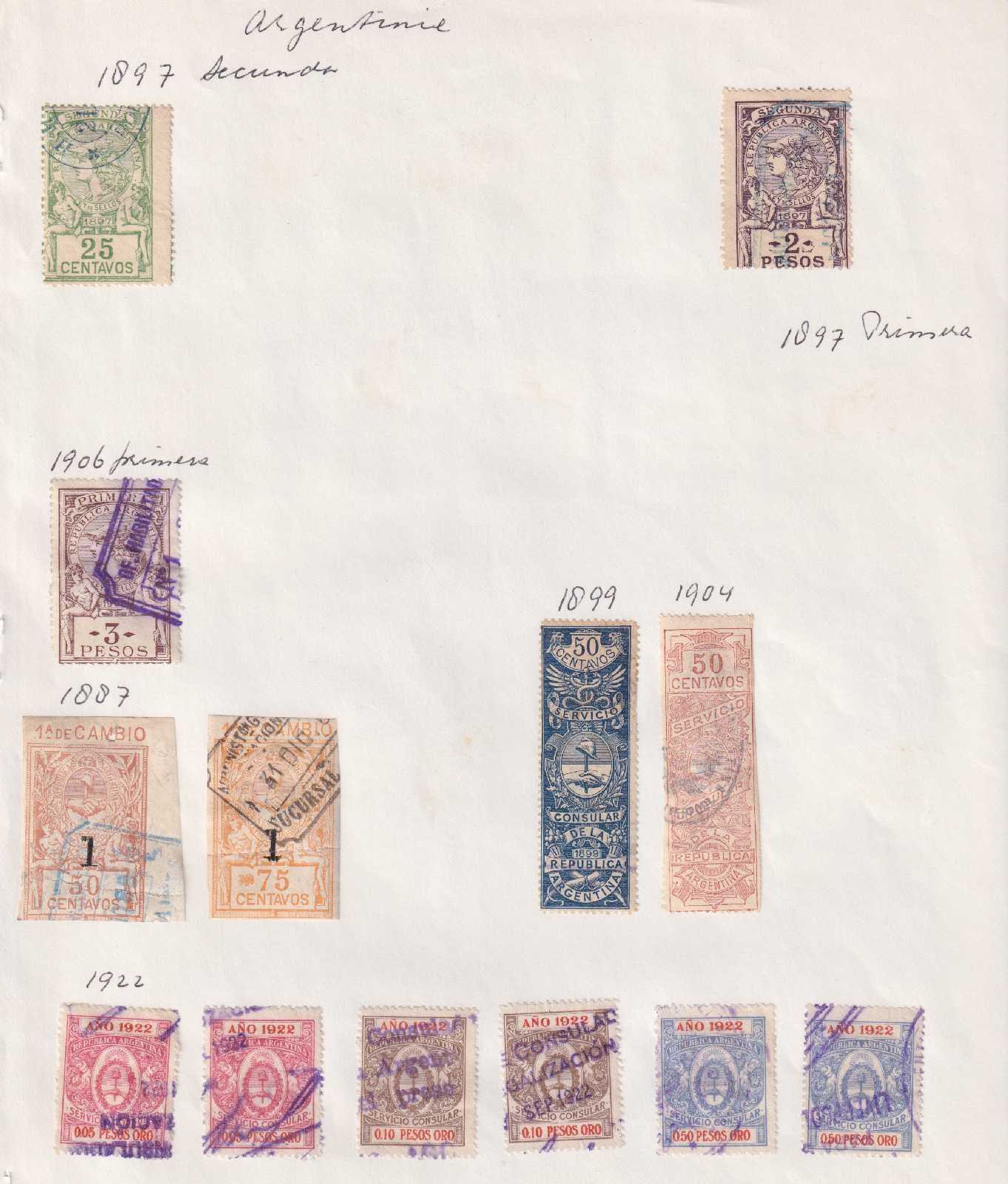 ARGENTINA - COLLECTION ON ALBUM PAGES - MINT AND USED - BINBBY