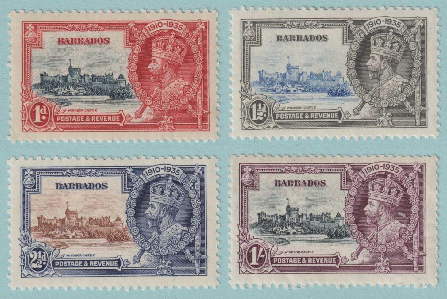 BARBADOS 186 - 189  MINT HINGED OG * NO FAULTS VERY FINE! - S321