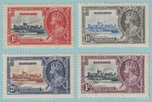 BARBADOS 186 - 189  MINT HINGED OG * NO FAULTS VERY FINE! - S321