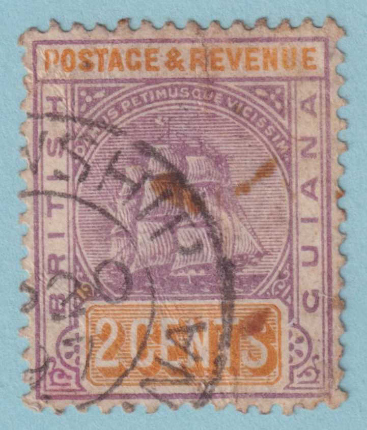 BRITISH GUIANA 132  USED - "FELLOWSHIP" CANCEL - NO FAULTS VERY FINE! - KQW