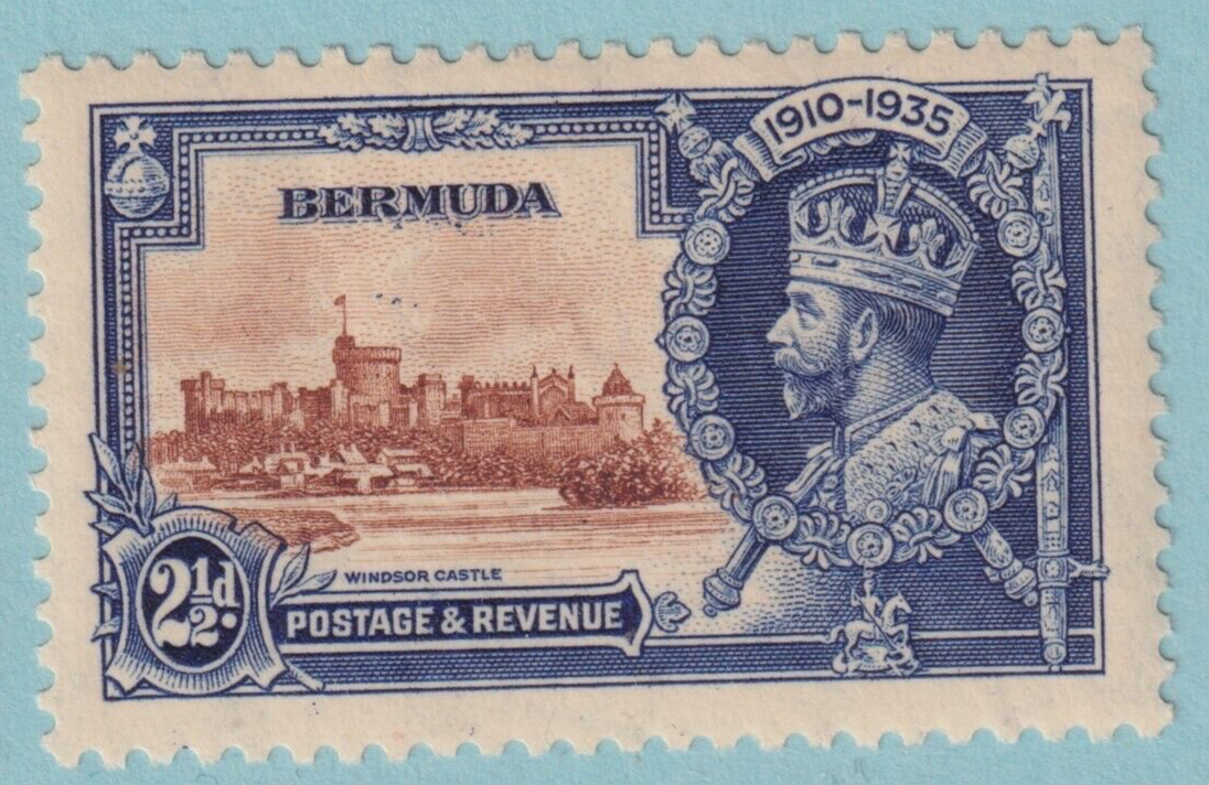BERMUDA 102 UNLISTED FLOCK OF BIRDS VARIETY  MINT HINGED OG * VERY FINE! - KDX