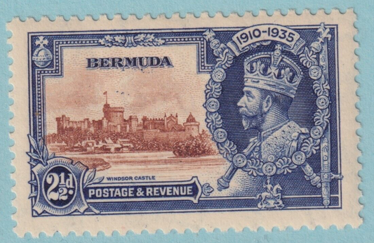 BERMUDA 102 UNLISTED FLOCK OF BIRDS VARIETY  MINT HINGED OG * VERY FINE! - KDX